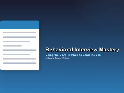 Master Behavioral Interview Questions with the STAR Method