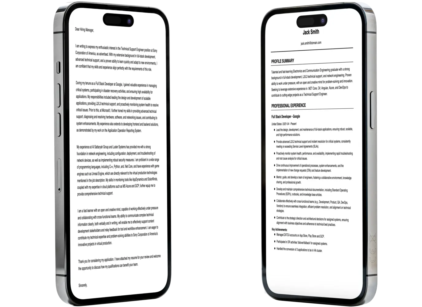 CV and Cover Letter Generator